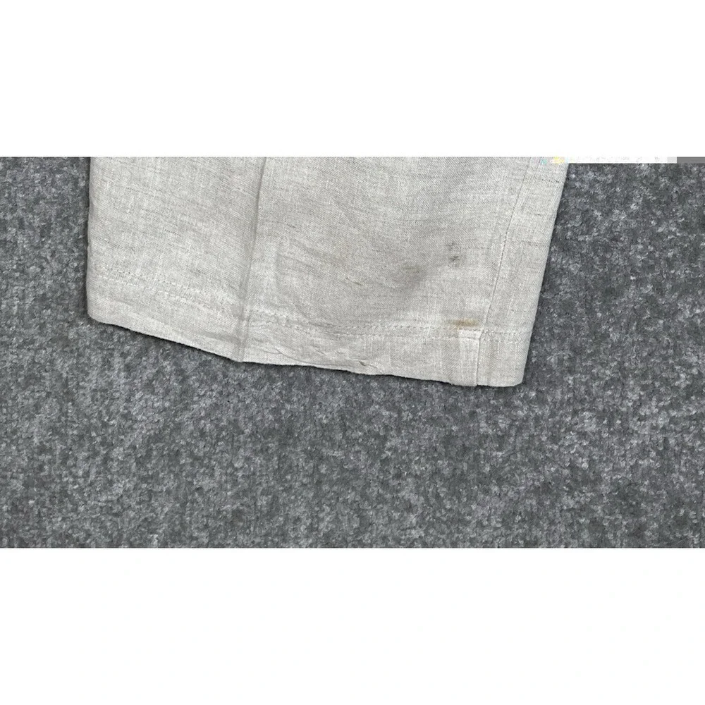 Tommy Bahama Relax Linen Cargo Pants Mens Size XXL Beige Straight Leg Pockets